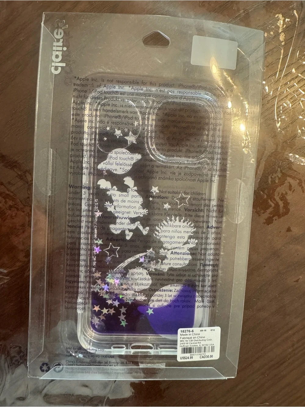 Nickelodeon Rugrats Clear iPhone Case for iPhone 13/14/15 - Multicolor Stars